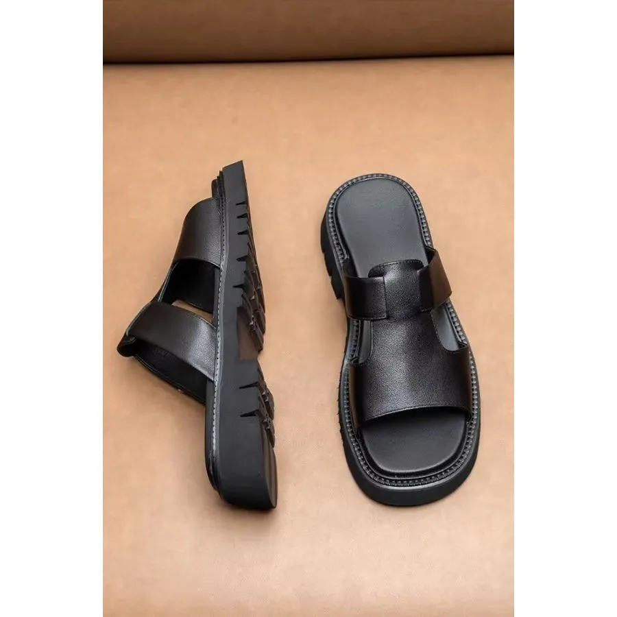 ChicPeep Luxe Leather Business Sandals