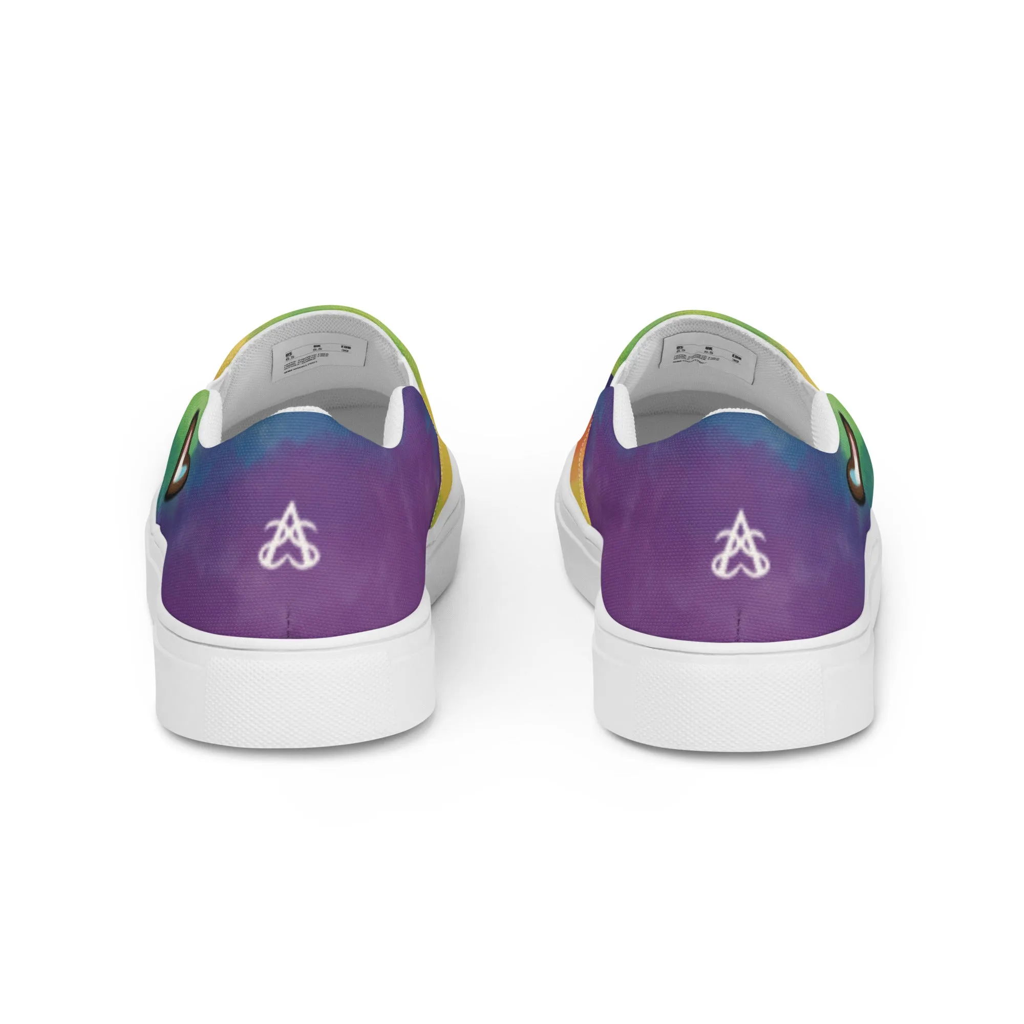 Cloudy Rainbow Slip-on Canvas Shoes (Fem Sizing)