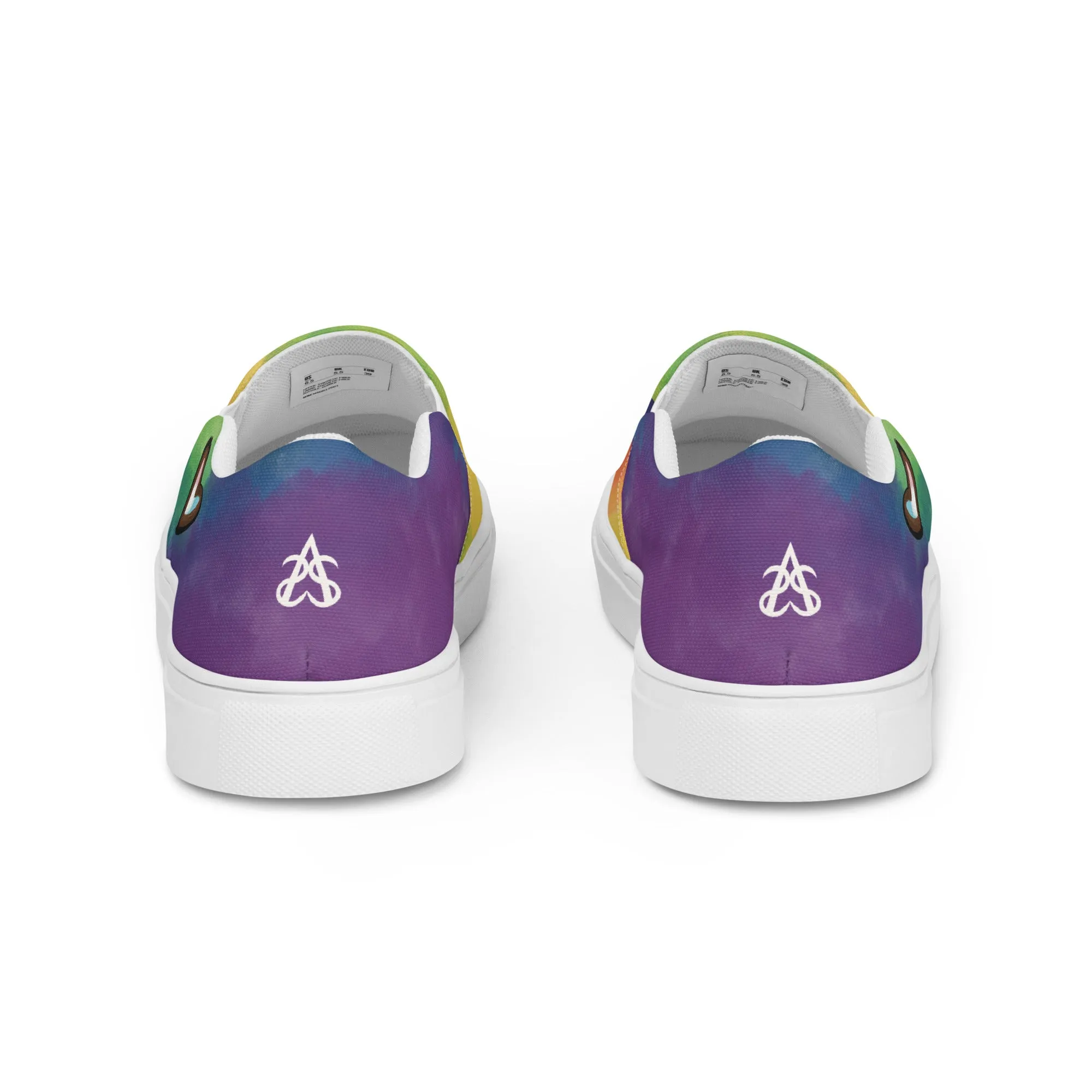 Cloudy Rainbow Slip-on Canvas Shoes (Masc Sizing)