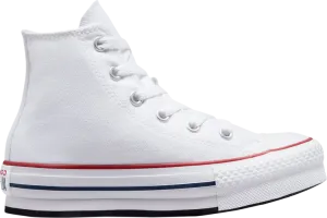 Converse Chuck Taylor All Star Lift Platform High PS White Garnet Sneakers, white