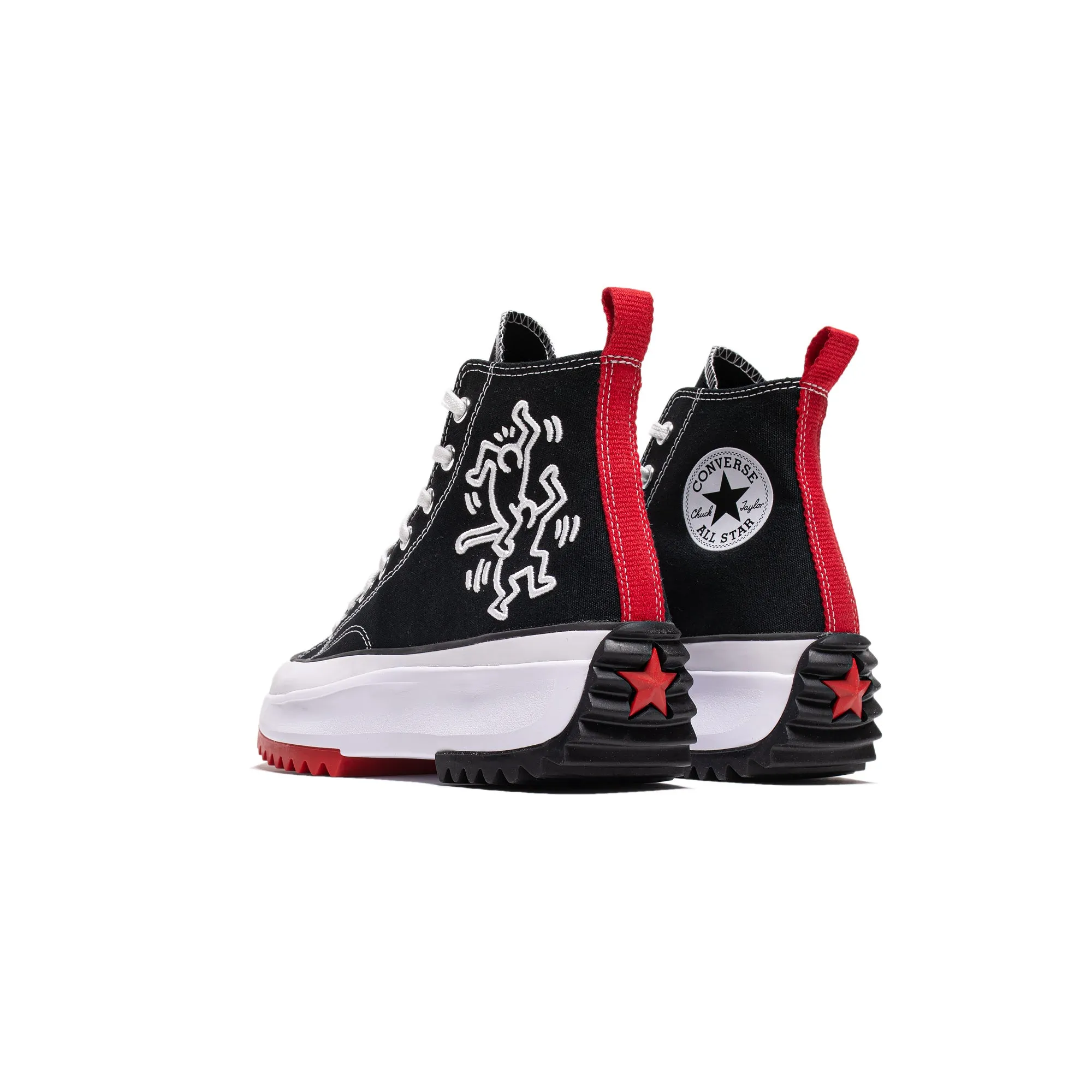 Converse Mens Run Star Hike Hi Shoe 'Black White Red'