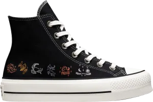 Converse Wmns Chuck Taylor All Star Platform High Mystic World Sneakers - Zodiac Sign, black