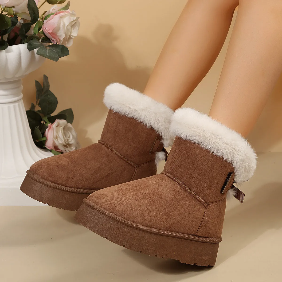 Cozy Plush Stylish Soft Trendy Warm Chunky Comfortable Durable Fashionable Shoes