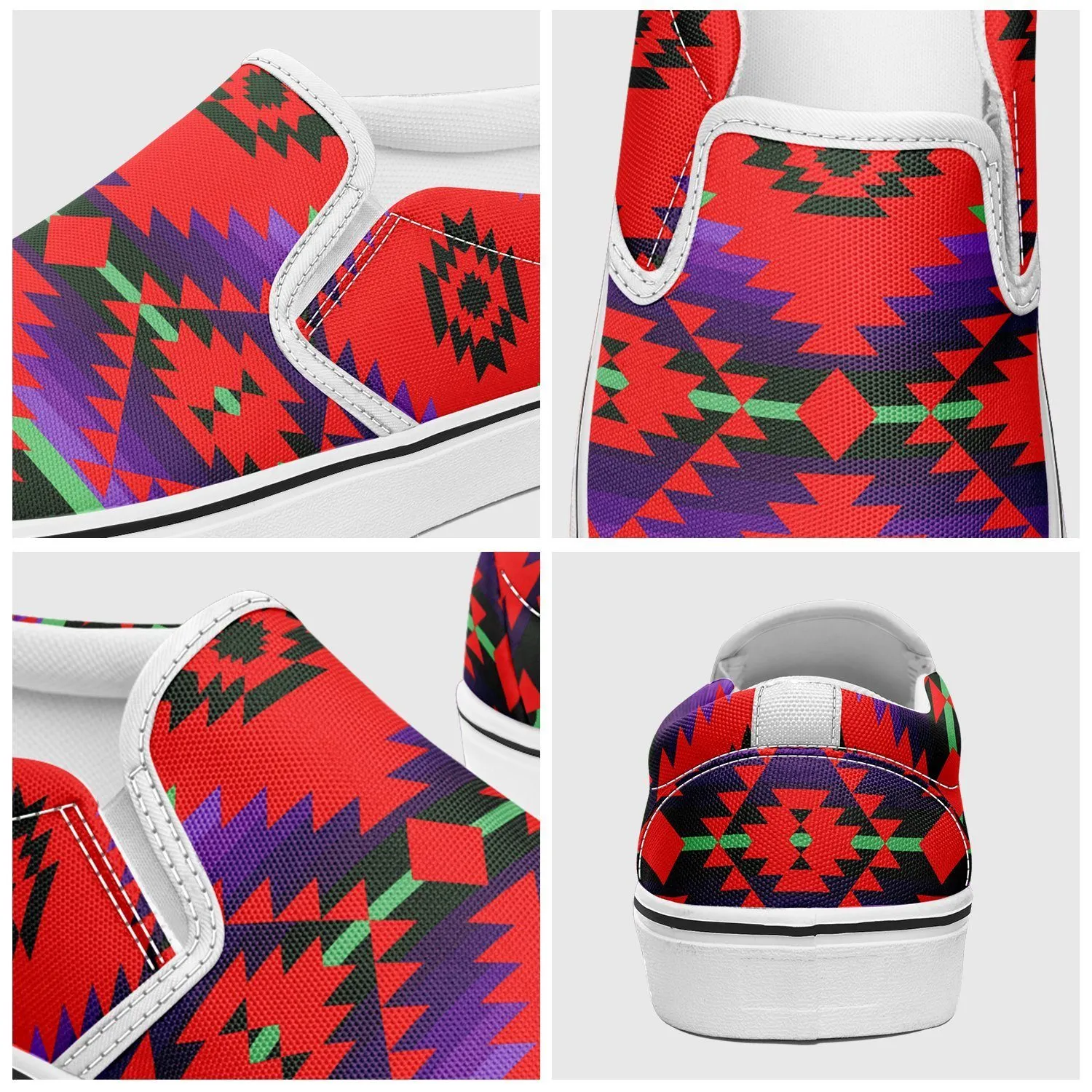 Cree Confederacy Chicken Dance Otoyimm Kid's Canvas Slip On Shoes