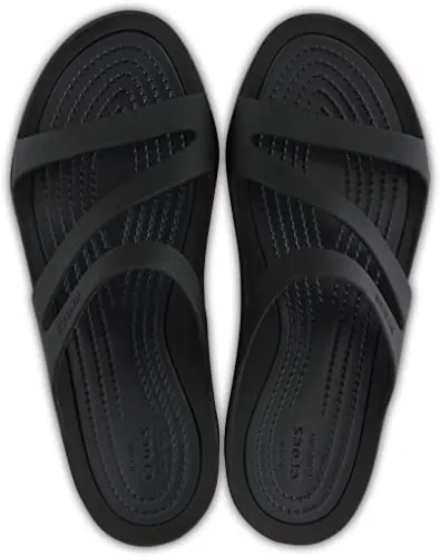 Crocs Women's Swiftwater Sandal Black/Black - 5 UK (203998)