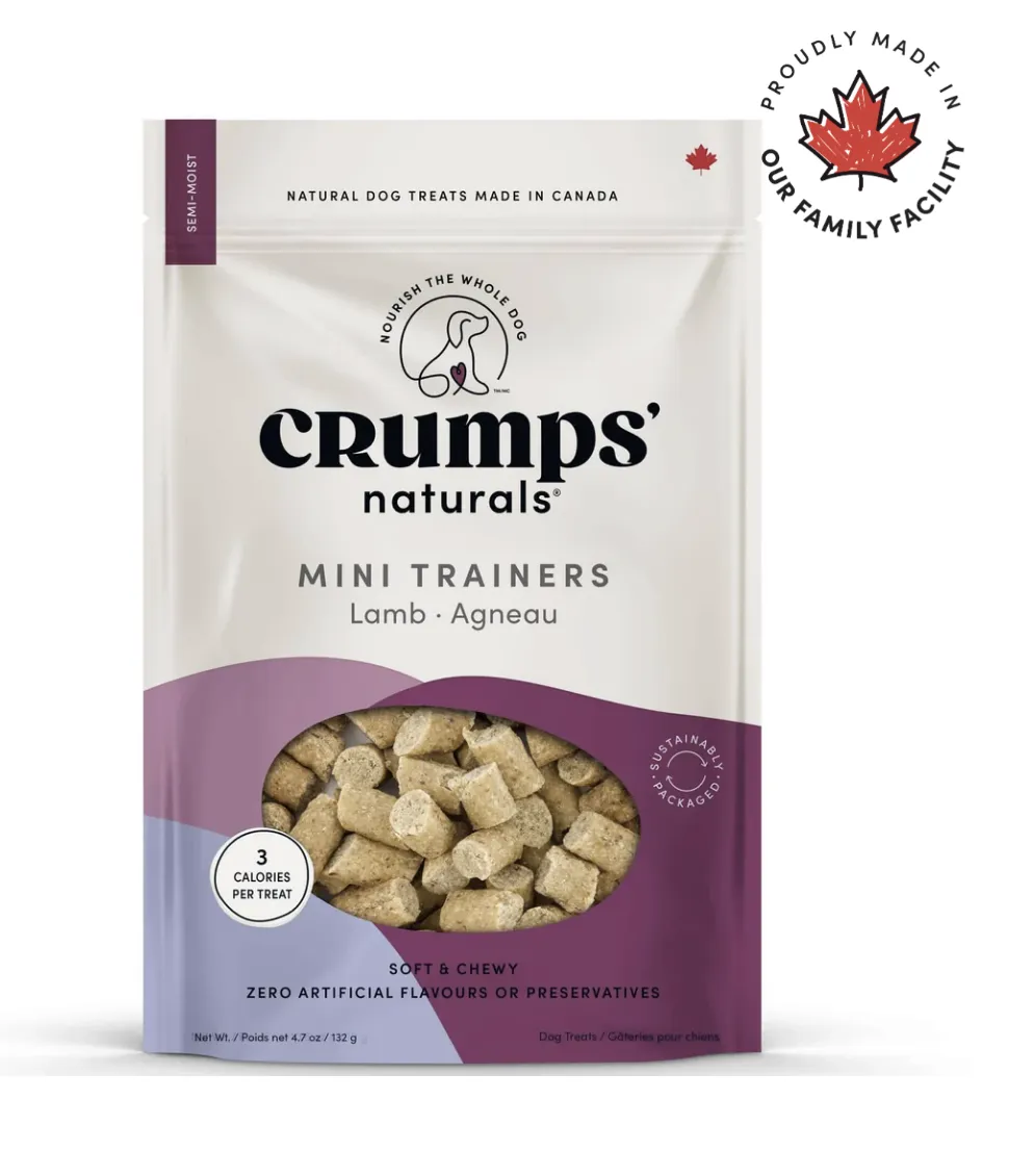 Crumps' Naturals Dog Mini Trainers Semi-Moist Lamb 132g