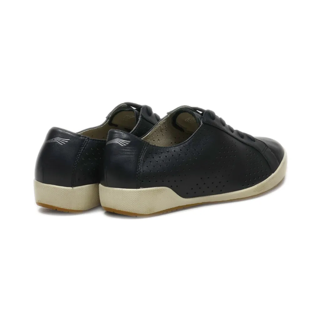 Dansko Lace Ups Pu Leather Black Colour For Women