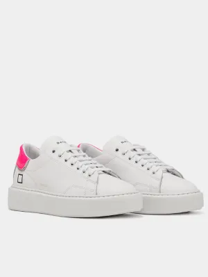 D.A.T.E. White Trainers SFERA FLUO WHITE FUXIA W997-SF-FL-WF