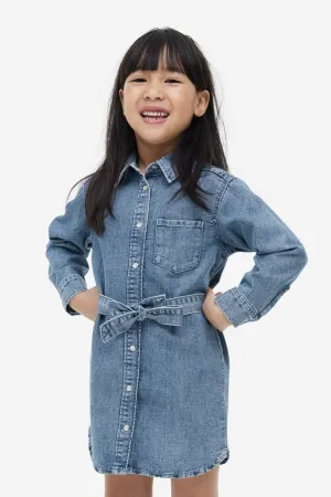 Denim shirt dress