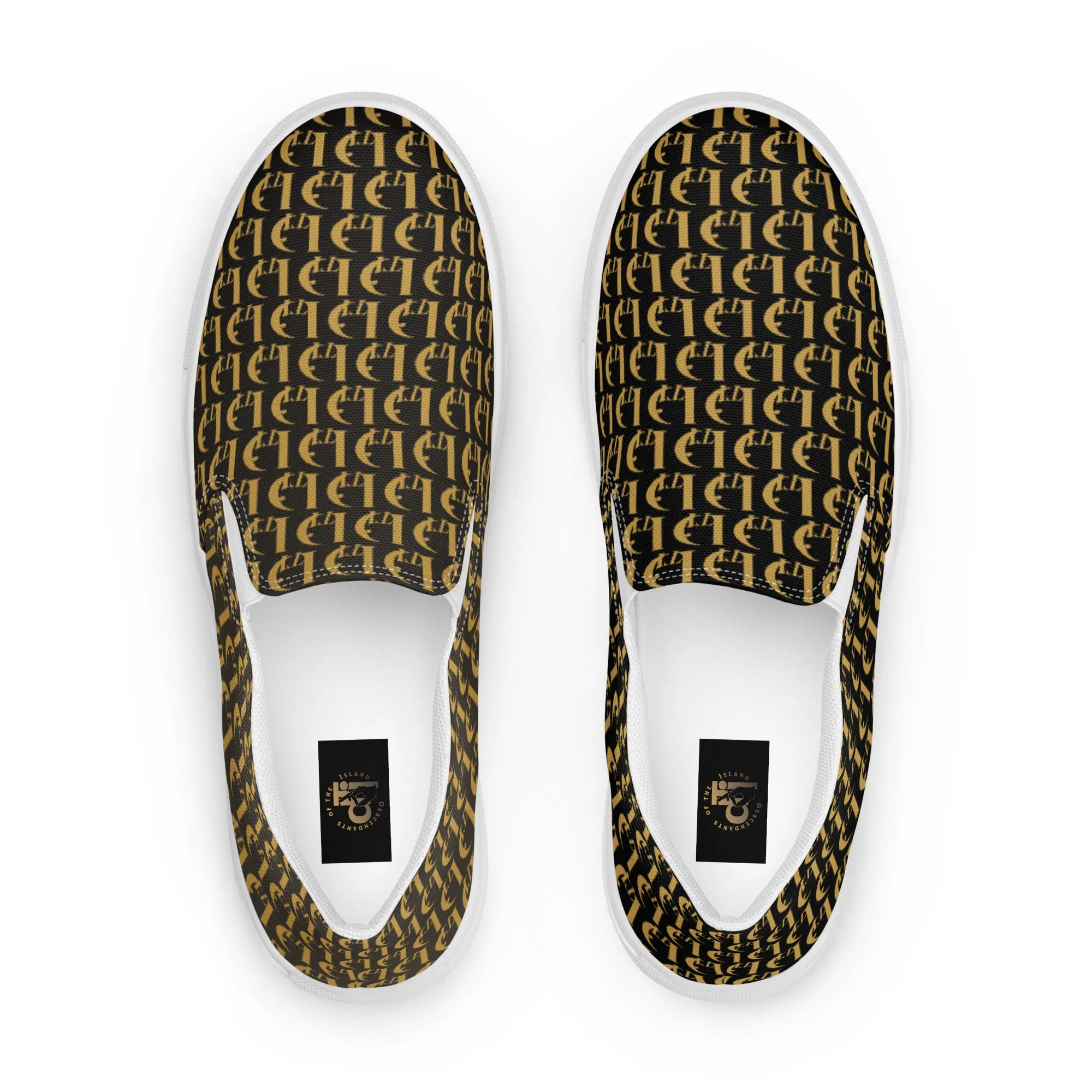 Descendants of the Island Gold Women’s slip-on canvas shoes