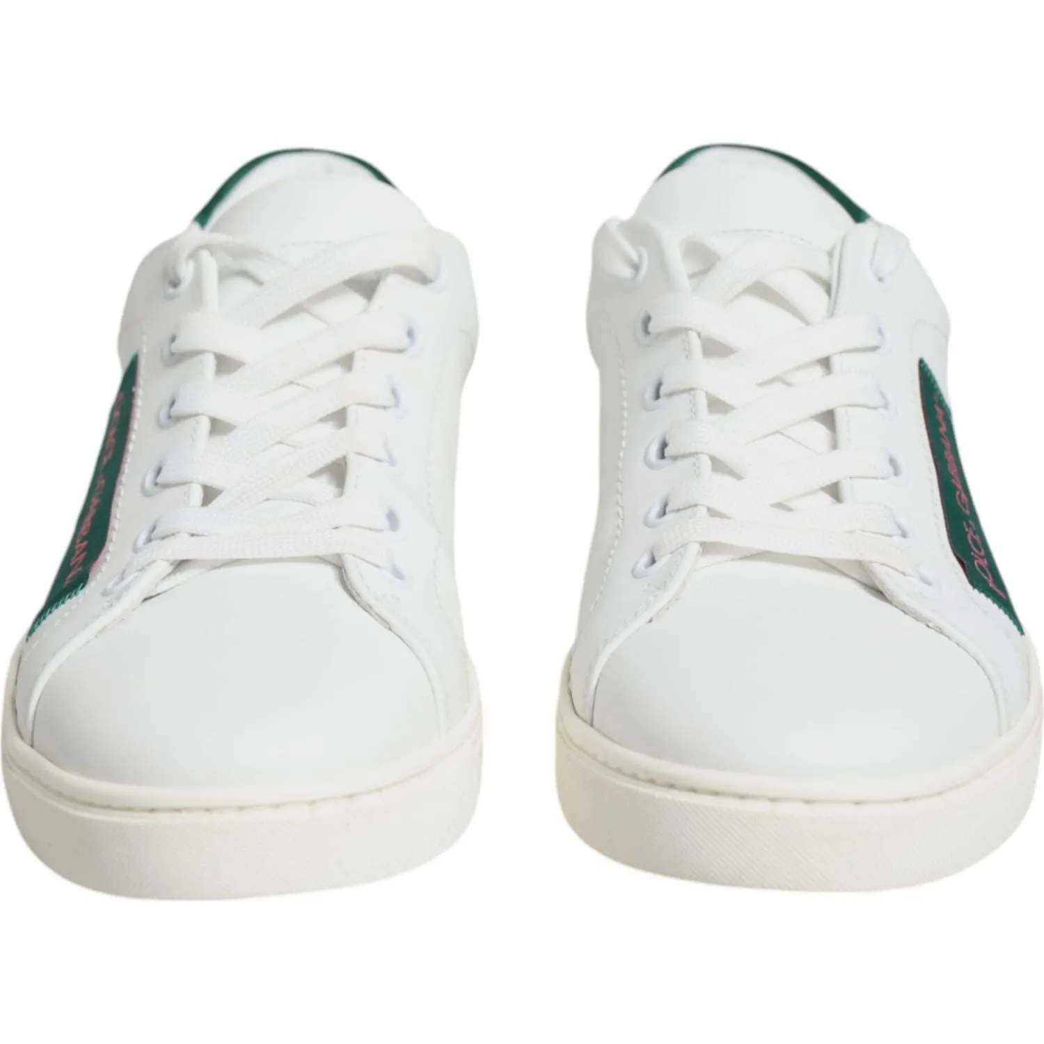 Dolce & Gabbana White London Calf Leather Sneakers Shoes