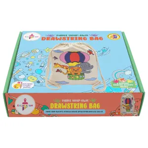 Drawstring Painting Kit, Animal Theme Printed Design DIY Painting Kit for Kids