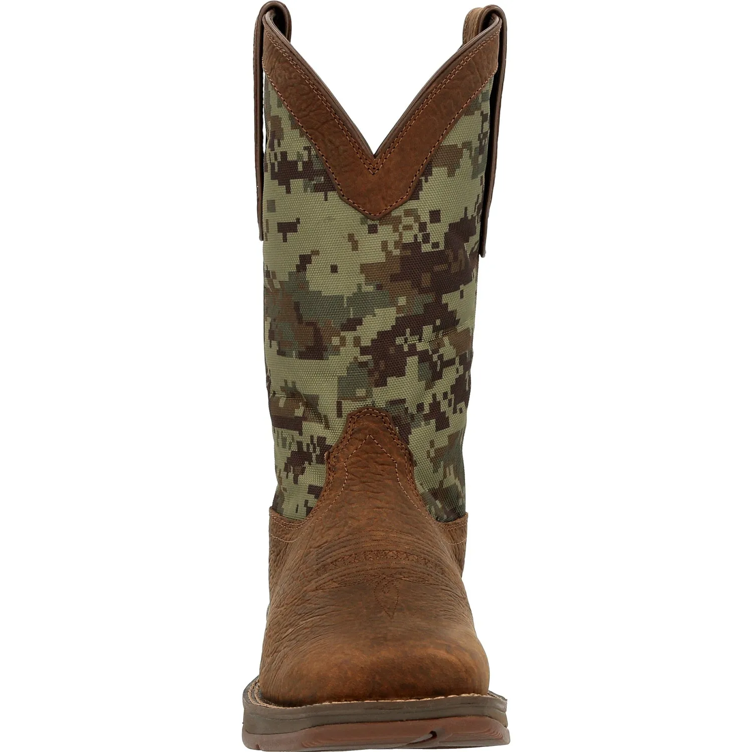 Durango Mens Rebel Western Brown/Digi Camo Leather Cowboy Boots