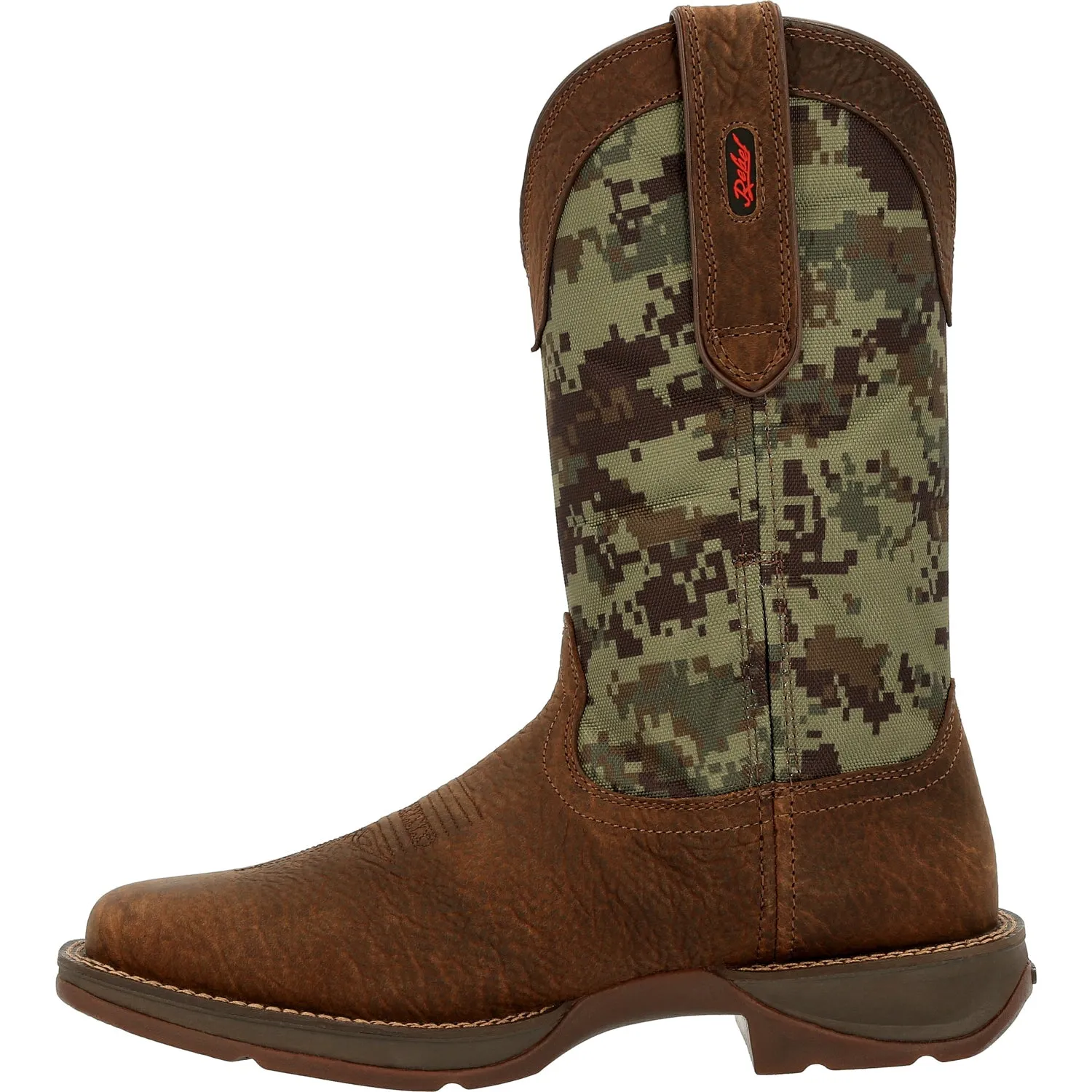 Durango Mens Rebel Western Brown/Digi Camo Leather Cowboy Boots