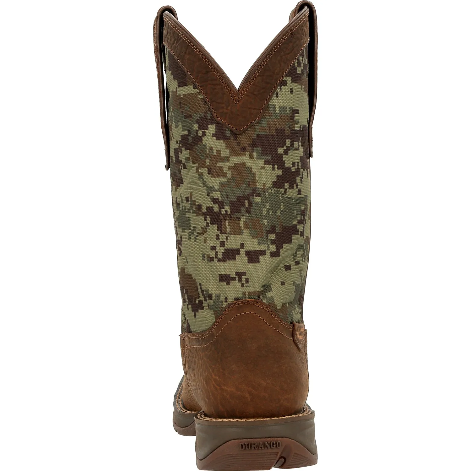 Durango Mens Rebel Western Brown/Digi Camo Leather Cowboy Boots