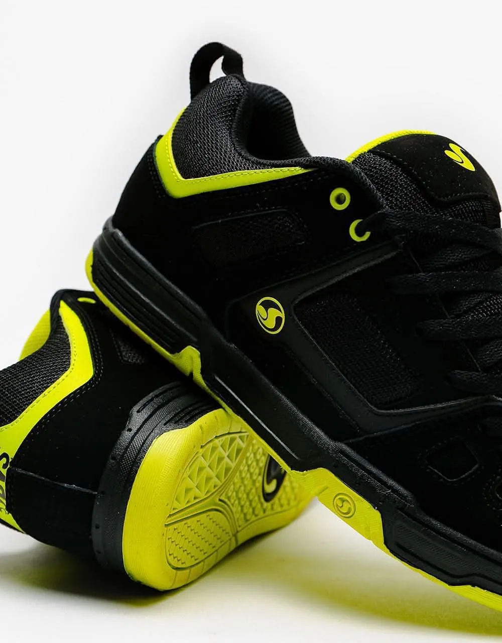 DVS Gambol Skate Shoes - Black/Lime Nubuck