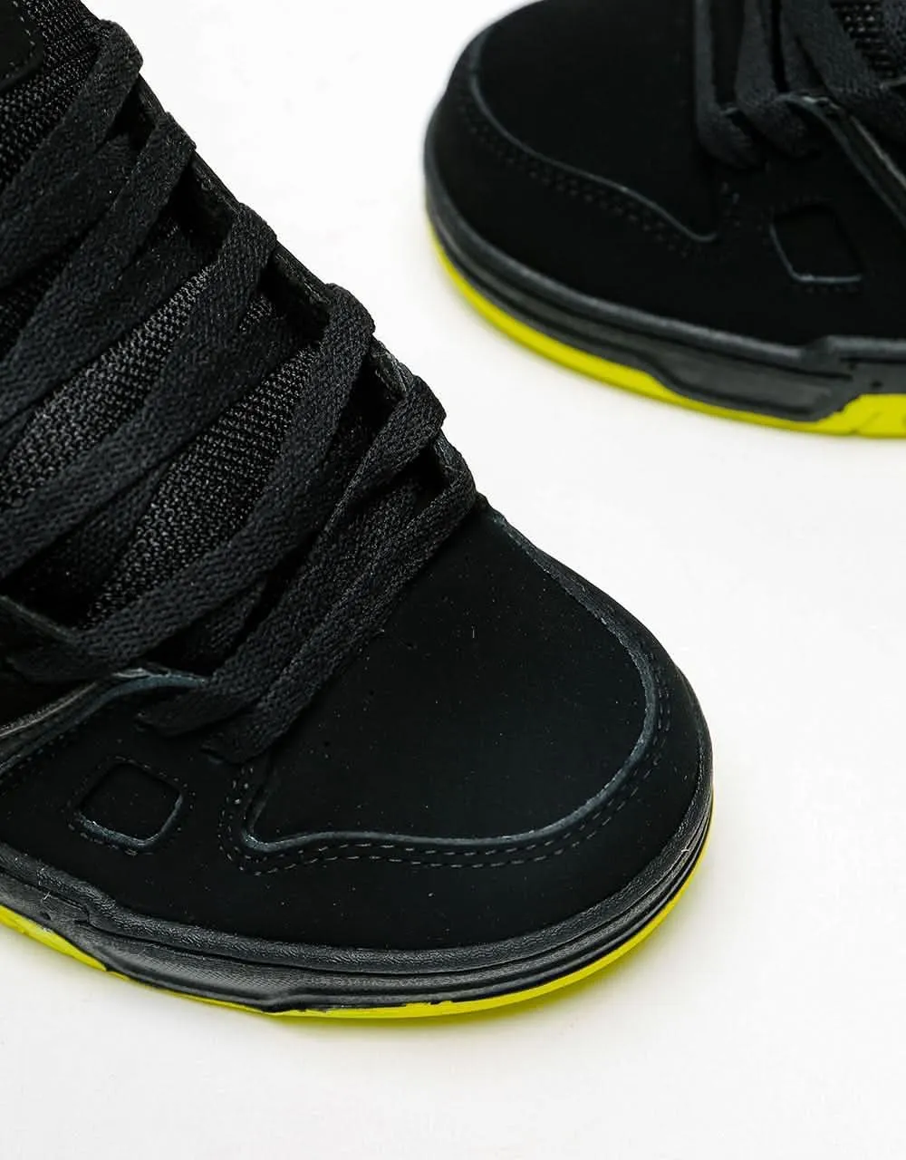 DVS Gambol Skate Shoes - Black/Lime Nubuck