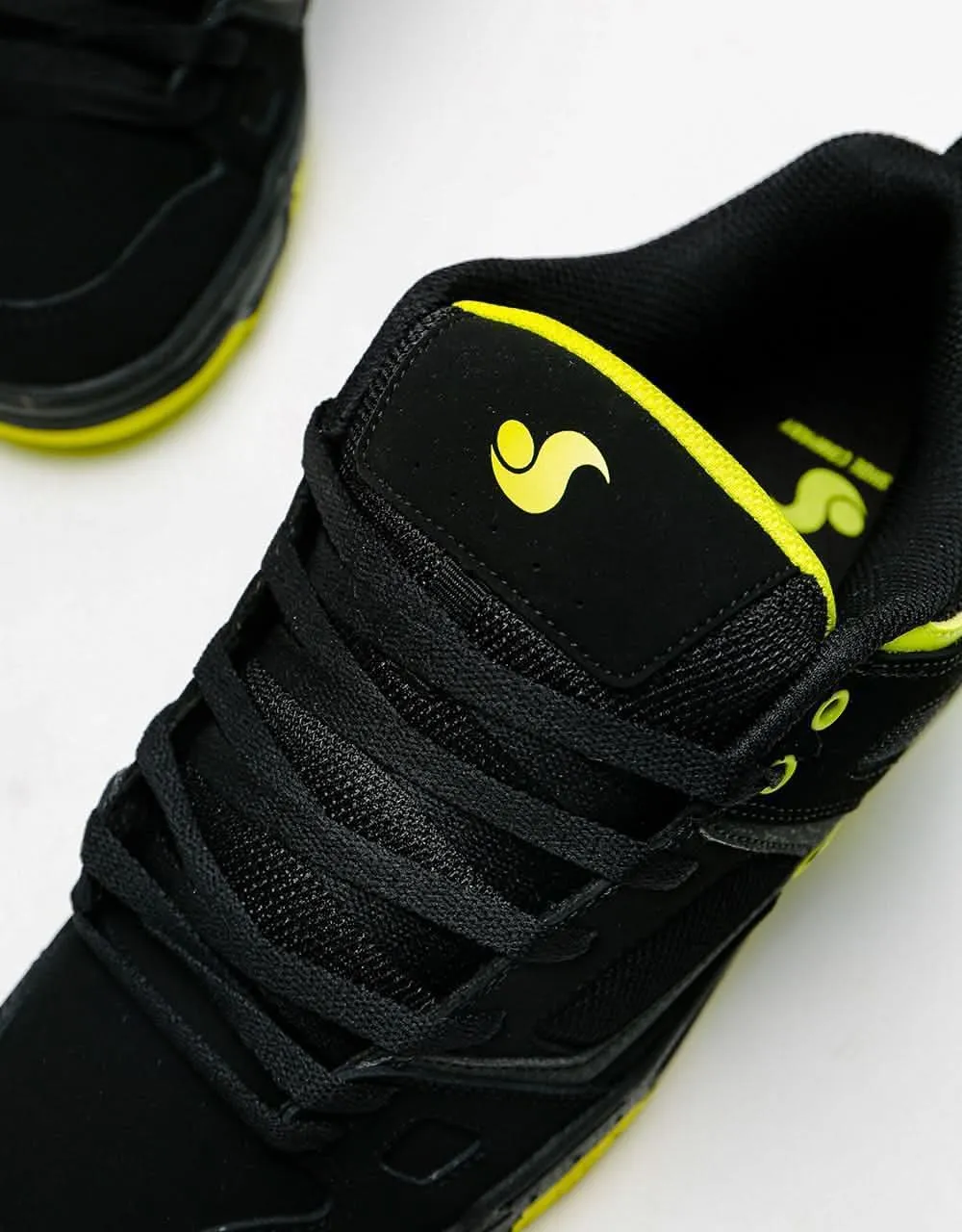 DVS Gambol Skate Shoes - Black/Lime Nubuck