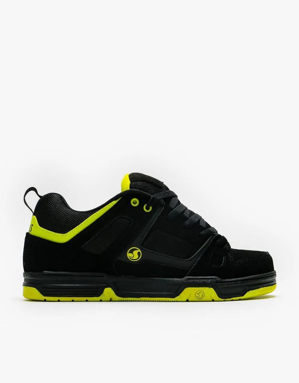 DVS Gambol Skate Shoes - Black/Lime Nubuck