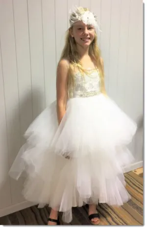 EK 28  -  Multi tiered Flower Girl Dress