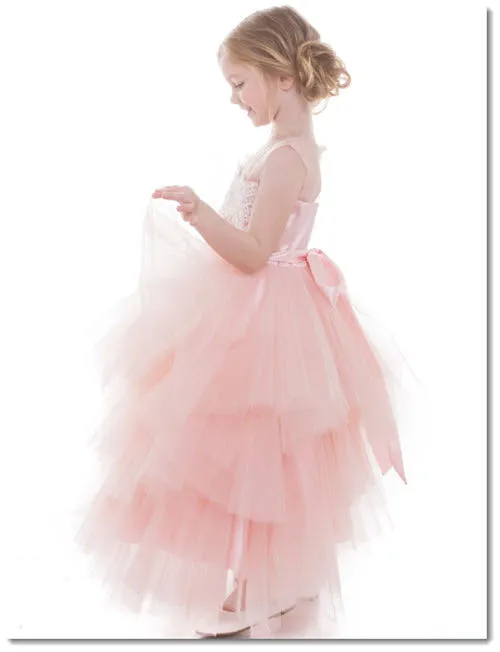 EK 28  -  Multi tiered Flower Girl Dress