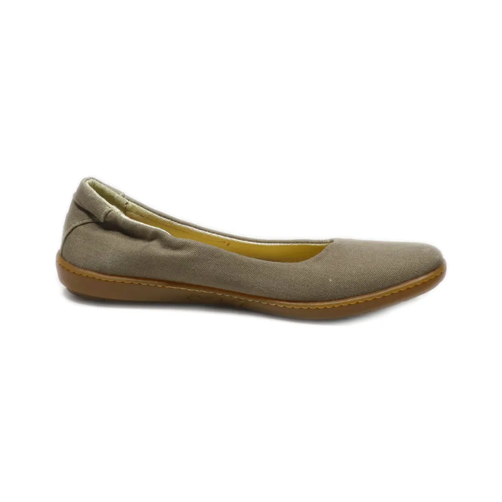 El Naturalista Ballerinas Fabric Brown Colour For Women