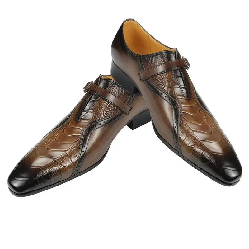 Elegant LuxeLeather Genuine Leather Wedding Brogue Shoes