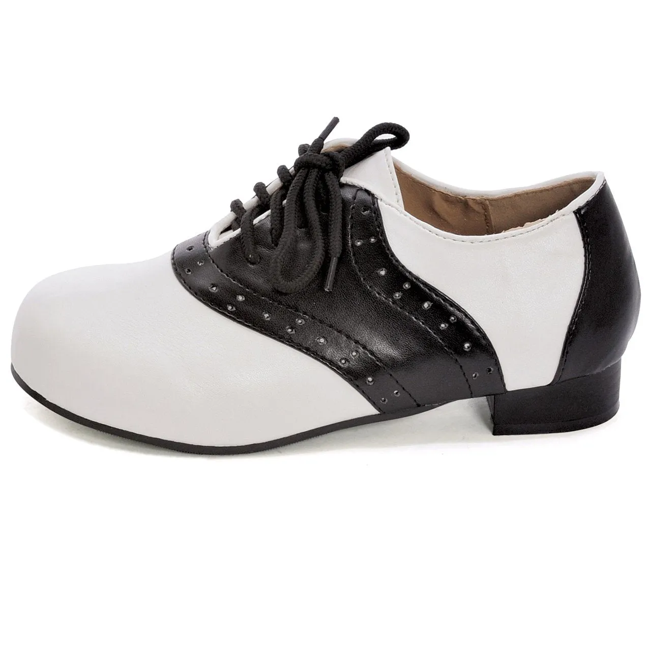 Ellie Shoes Kid's Black and White Saddle Shoes