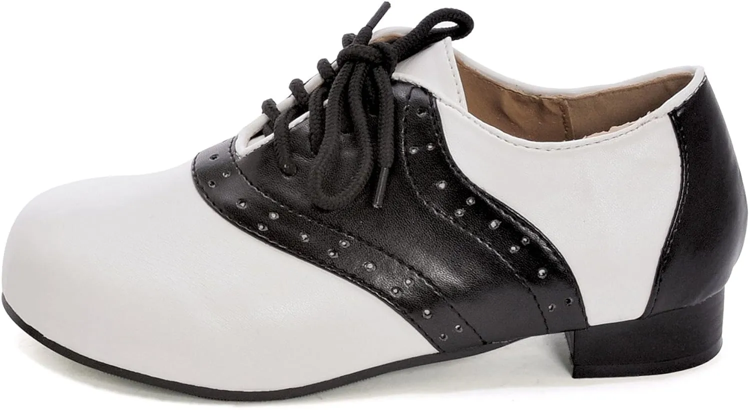 Ellie Shoes Kid's Black and White Saddle Shoes