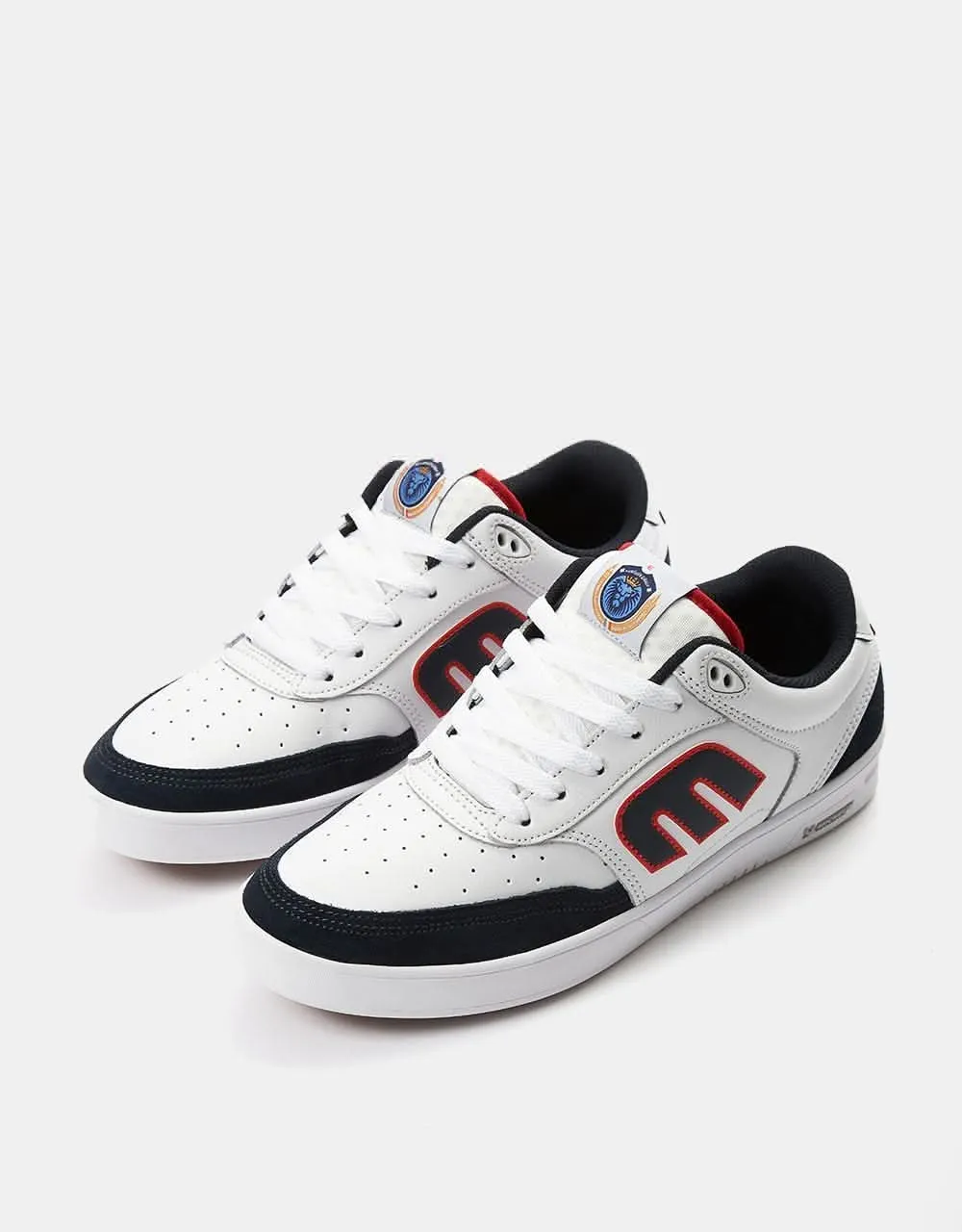 Etnies x Michelin The Aurelien Skate Shoes - White/Navy/Red