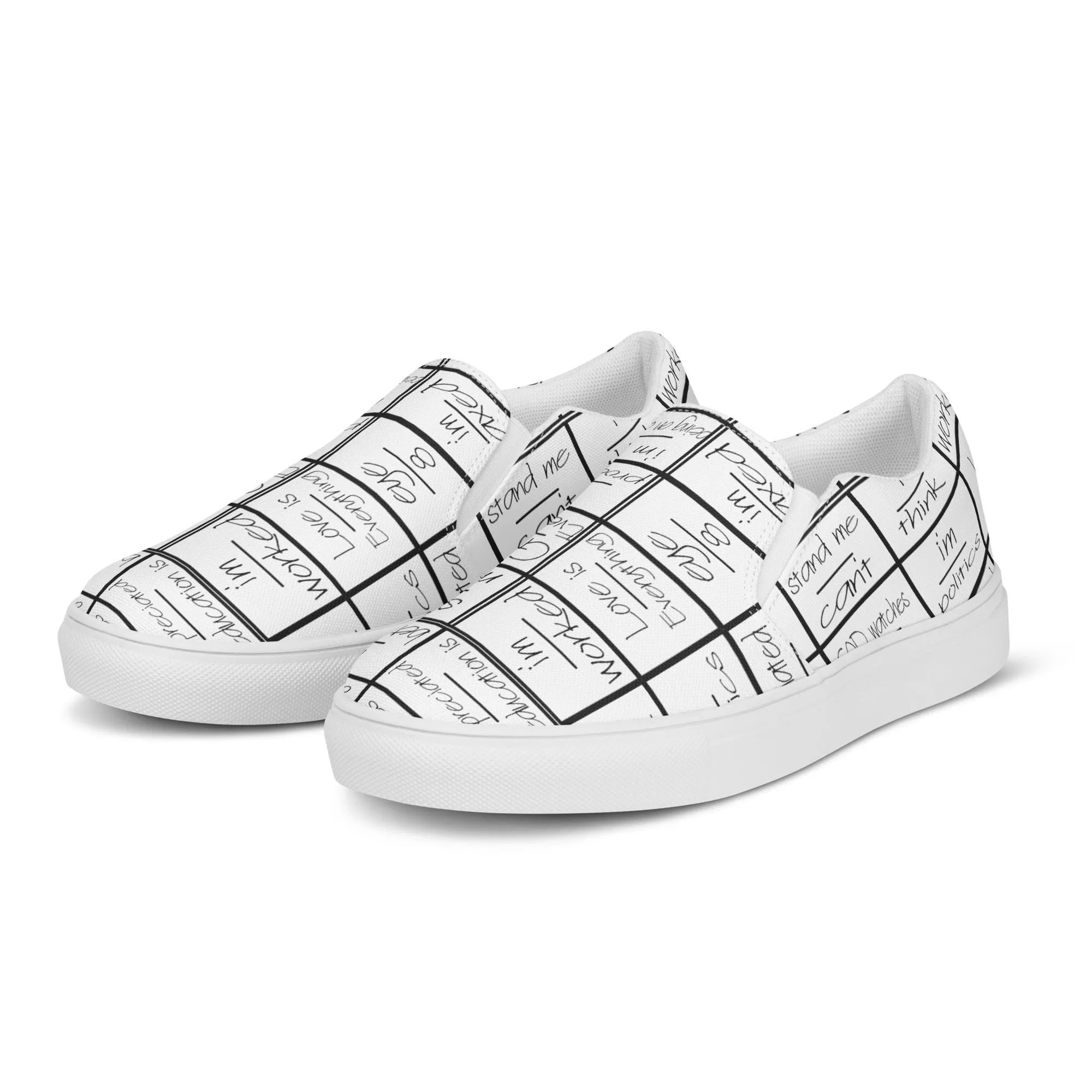 eyeoverthink® Men’s slip-on canvas shoes