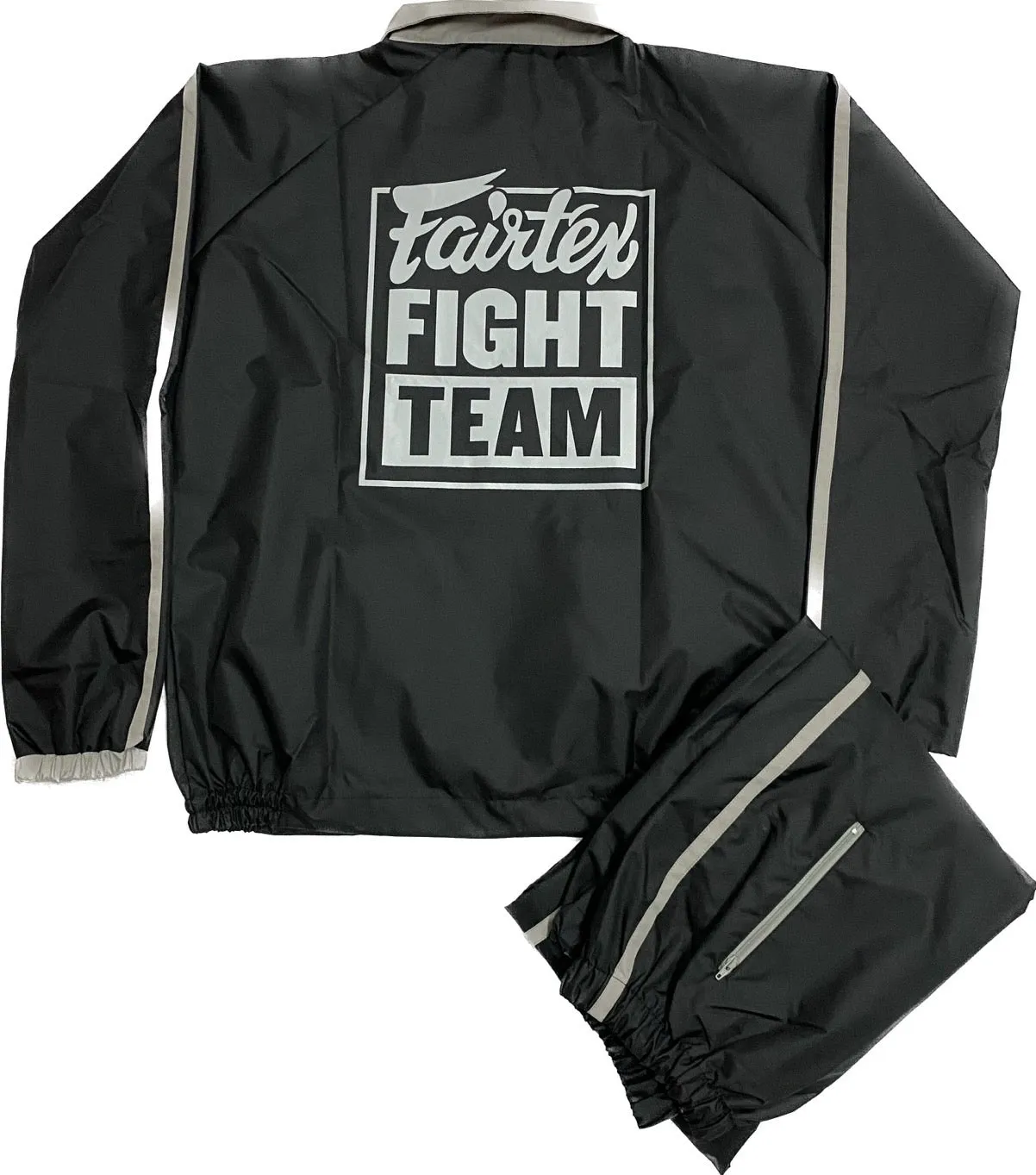 Fairtex Vinyl Sauna Suit VS4 Black Grey