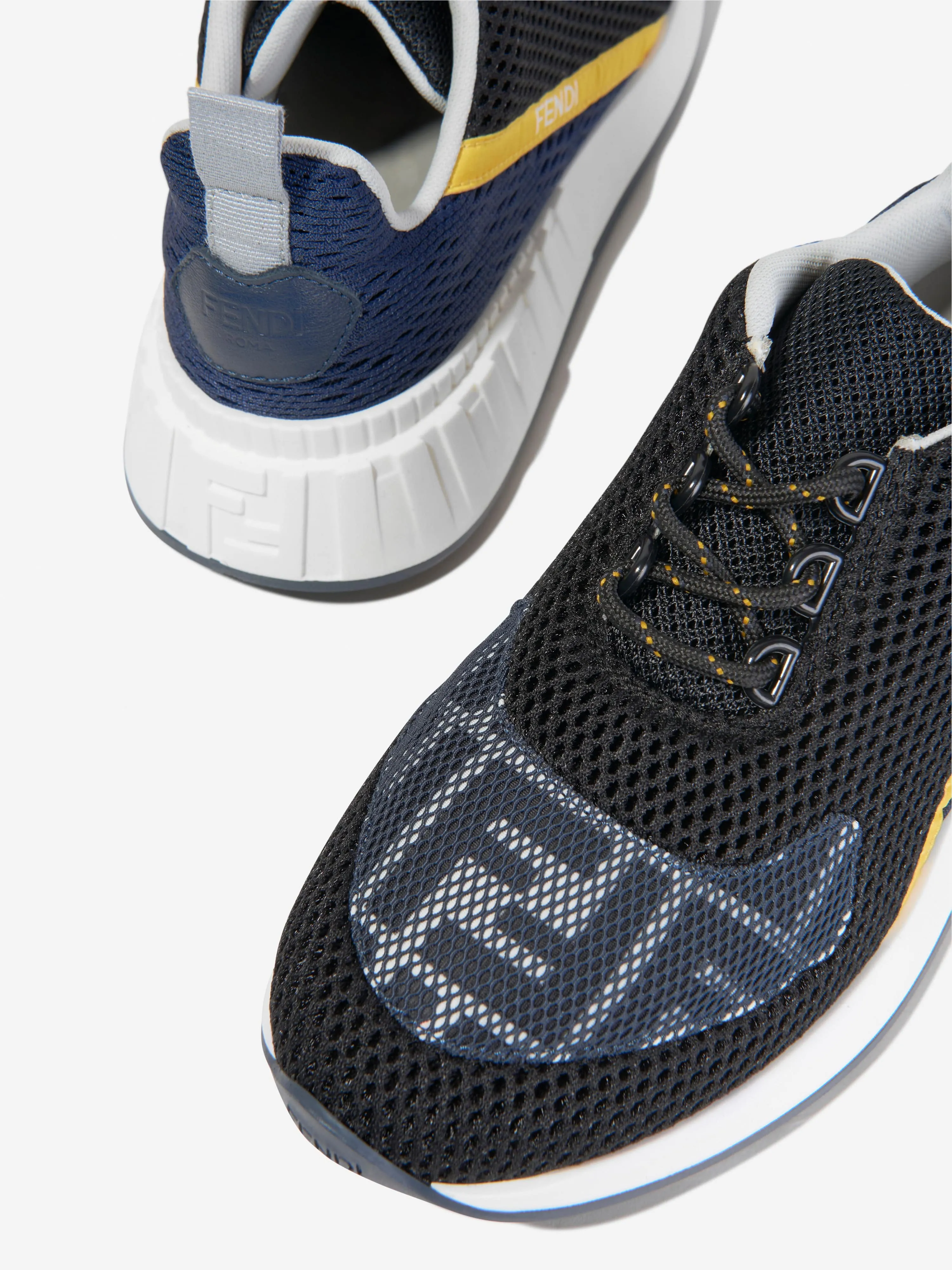 Fendi Kids Technical Trainers in Navy