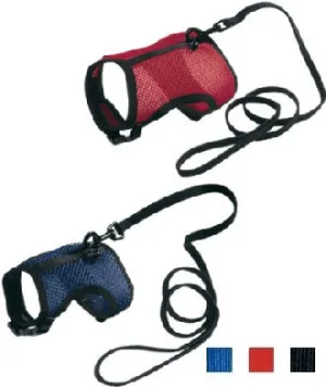 Ferplast Jogging Harness With Elastic Lead For Cats And Small Animals Red Large