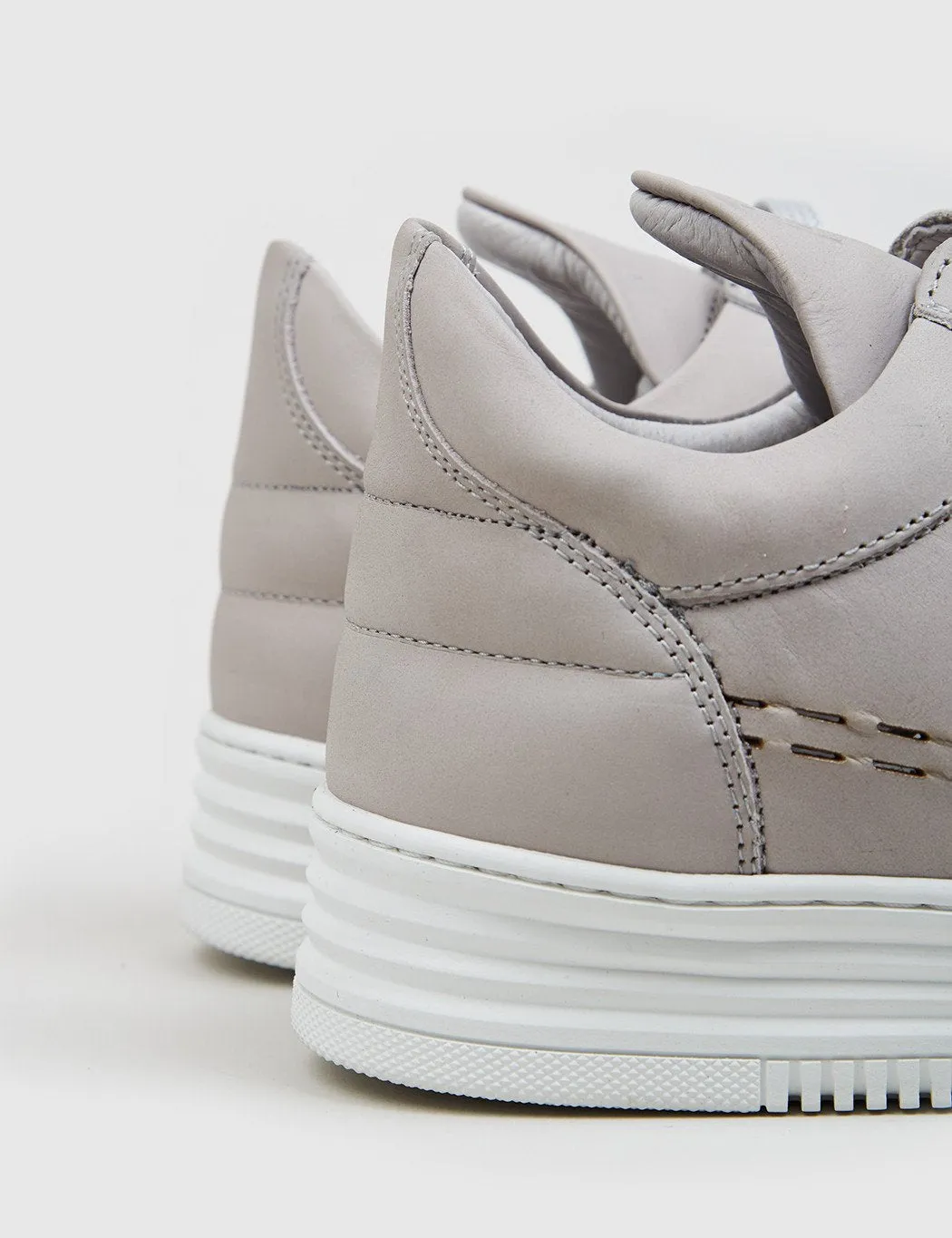 Filling Pieces Low Top Perforated Down (Suede) - Grey