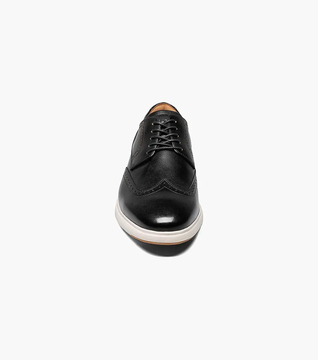 Florsheim Dash Wingtip Oxford Sneaker Shoe (Wide Width) - Black