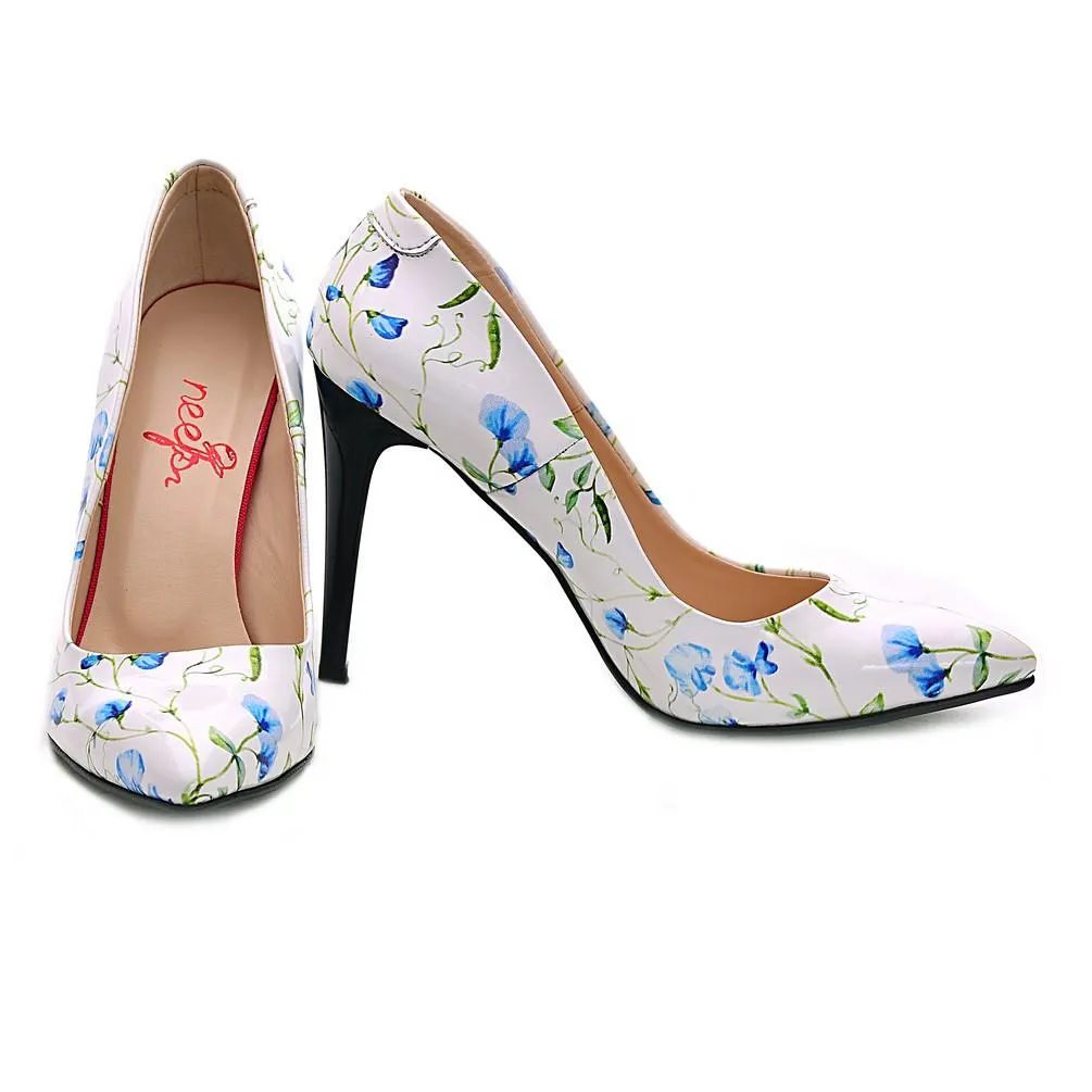 Flowers Heel Shoes NBS108