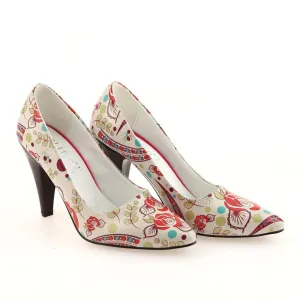 Flowers Heel Shoes STL4004