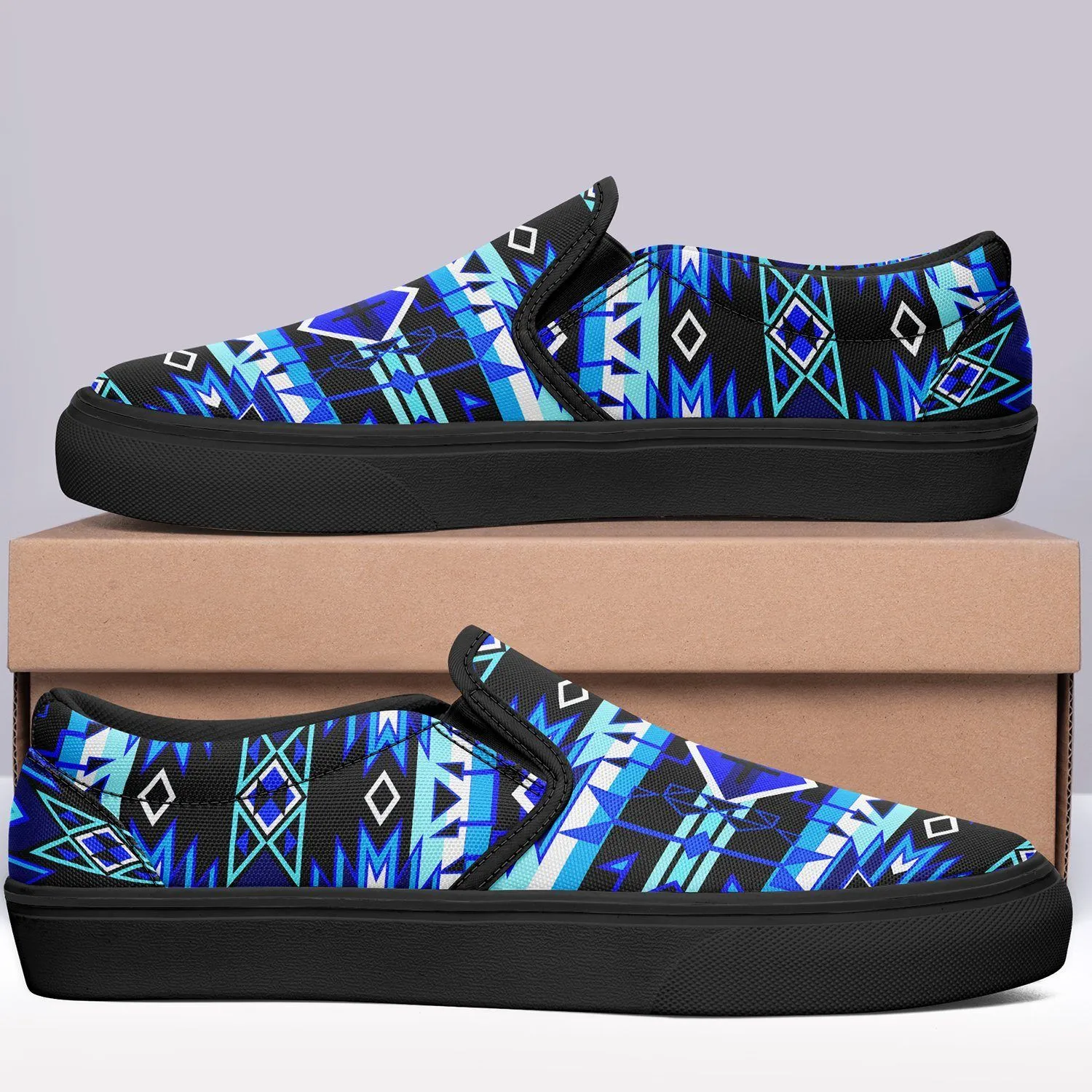 Force of Nature Winter Night Otoyimm Kid's Canvas Slip On Shoes