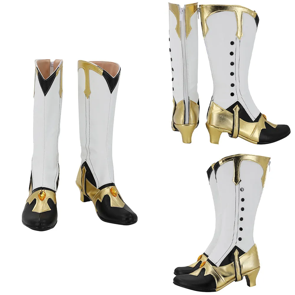 Genshin Impact Xingqiu Cosplay Shoes Boots Halloween Costumes Accessory Custom Made