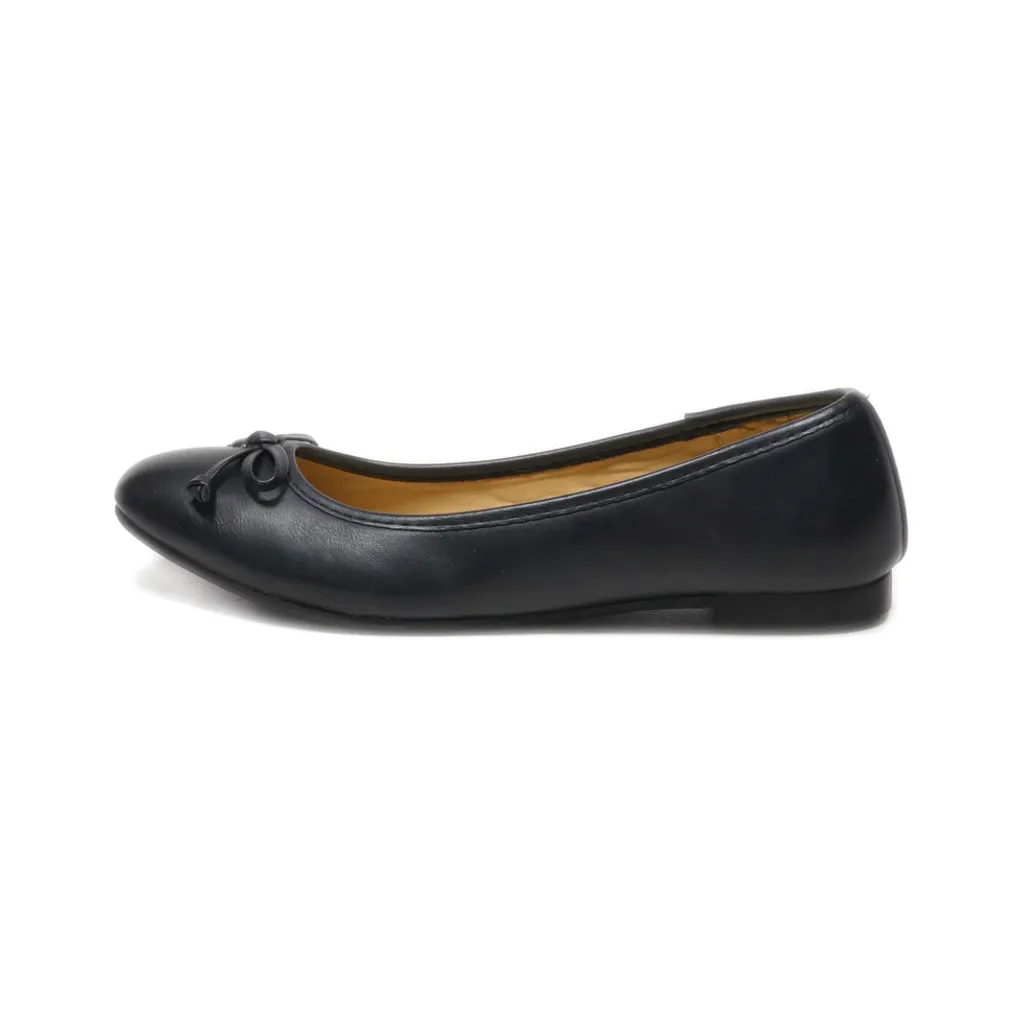 George Fabulous Mid-Heel Shoes Leather Black Colour For Women