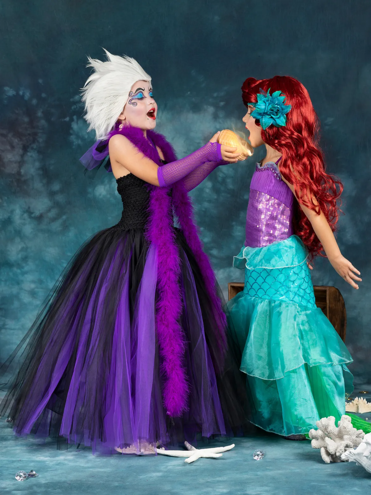 Girls Magical Mermaid Princess Costume Dress