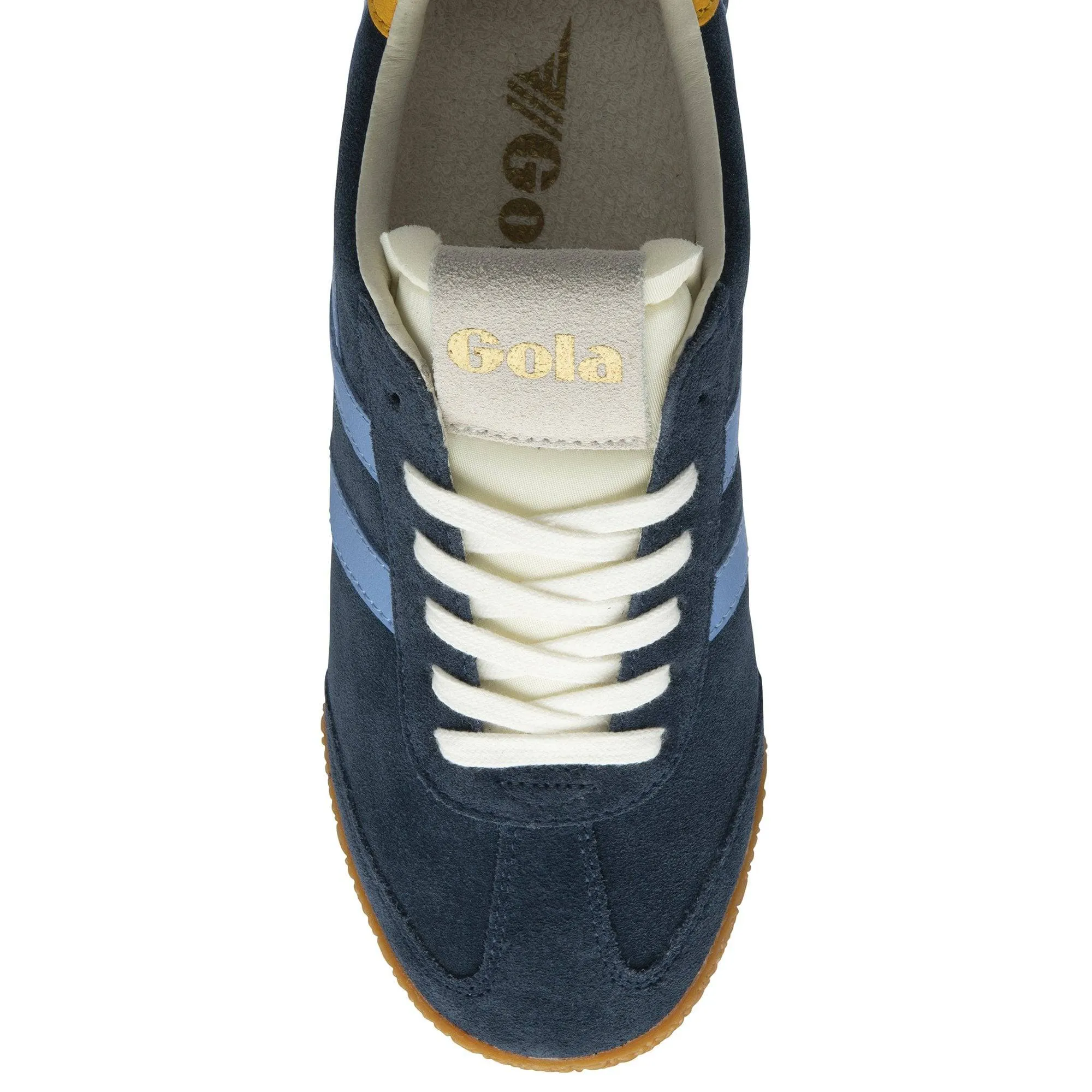 Gola Elan Ladies Navy/Vista Blue/Sun Suede Lace Up Trainers