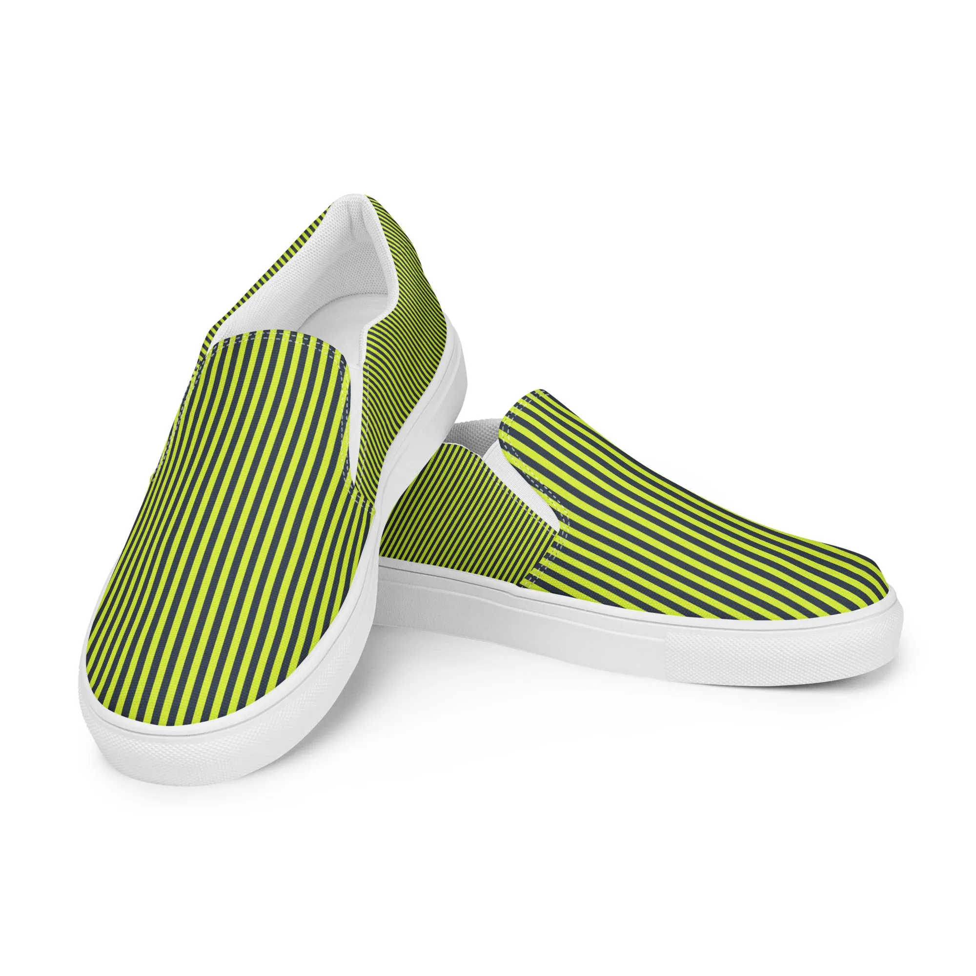 Grasshopper Green Summertime Women’s slip-on canvas shoes