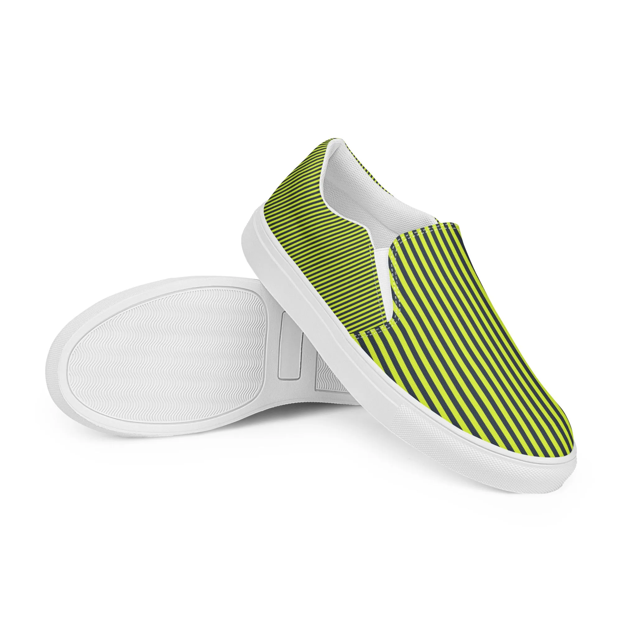 Grasshopper Green Summertime Women’s slip-on canvas shoes