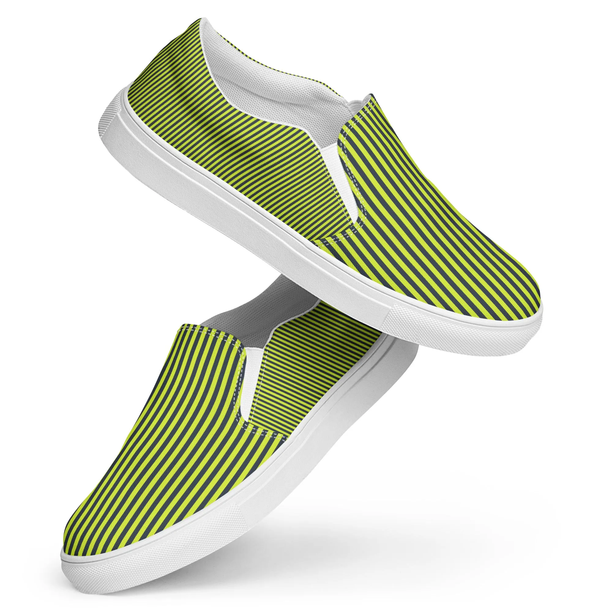 Grasshopper Green Summertime Women’s slip-on canvas shoes