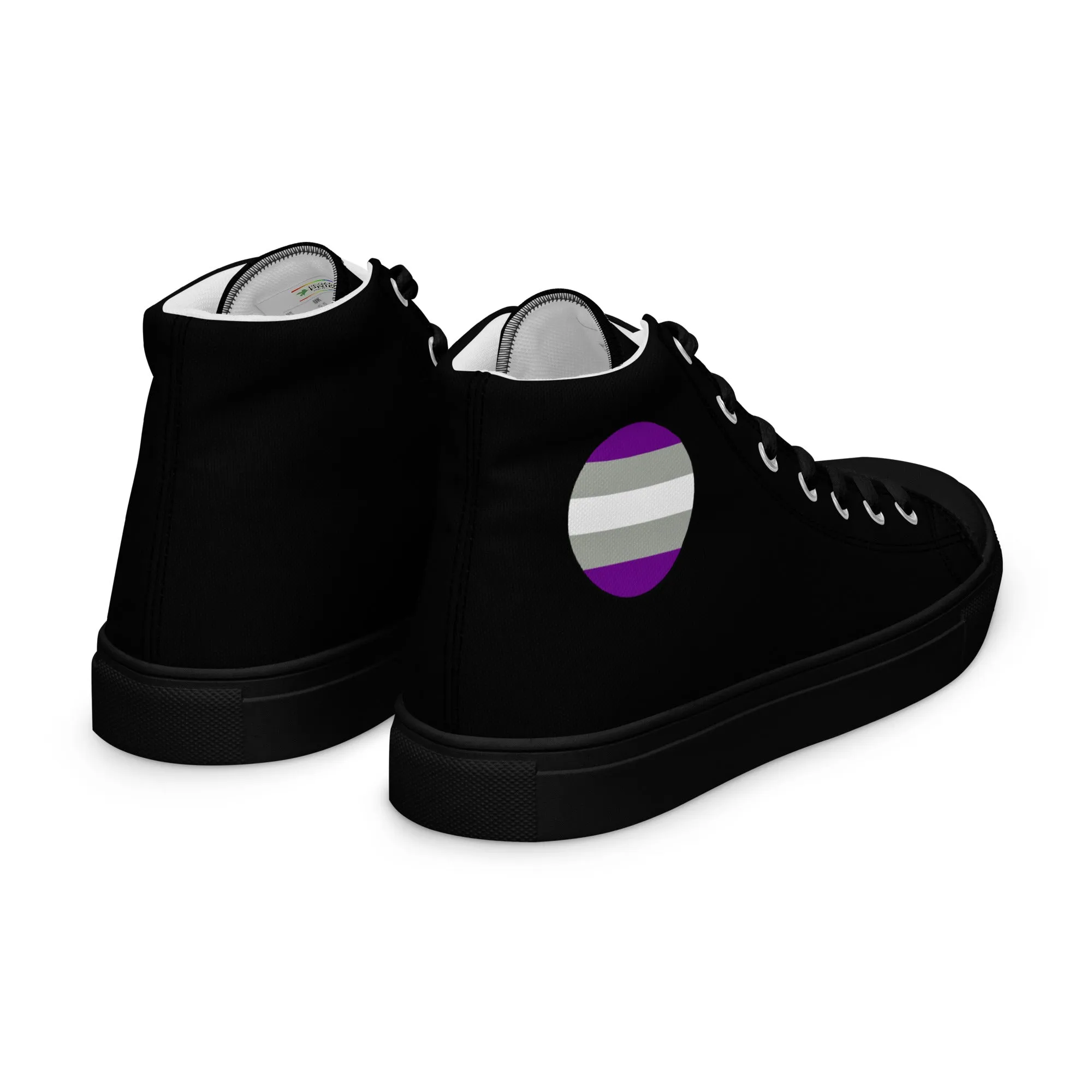 Greysexual Pride Women’s High Top Canvas Athletic Shoes