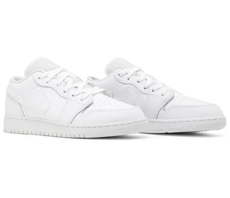 GS Nike Air Jordan 1 Low (White/White)