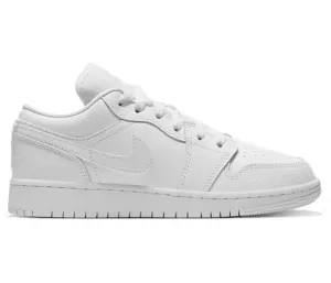 GS Nike Air Jordan 1 Low (White/White)