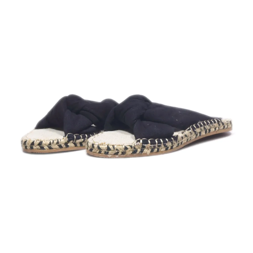 H&M Slippers Canvas Black Colour For Women